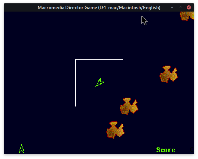 A Shockwave asteroids game