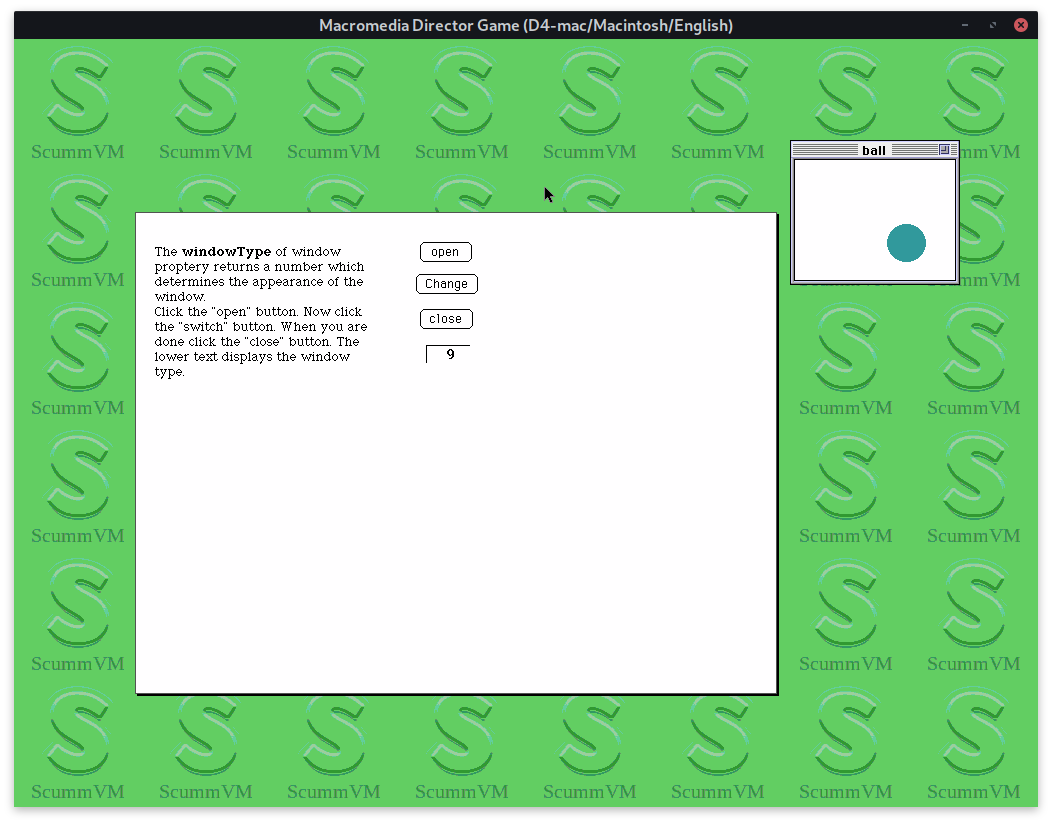 A screenshot of windowType 9